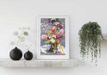 Load image into Gallery viewer, A3 flower arrangement framed