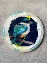 Load image into Gallery viewer, SMALL ROUND TILE / SACRED KINGFISHER